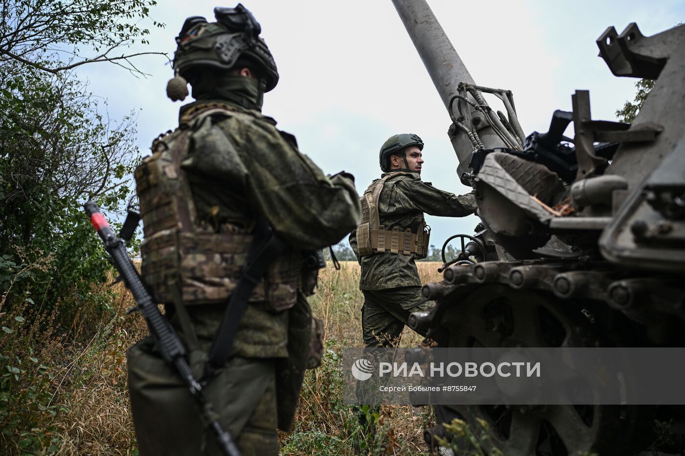 Боевая работа расчета миномета "Тюльпан" в зоне СВО