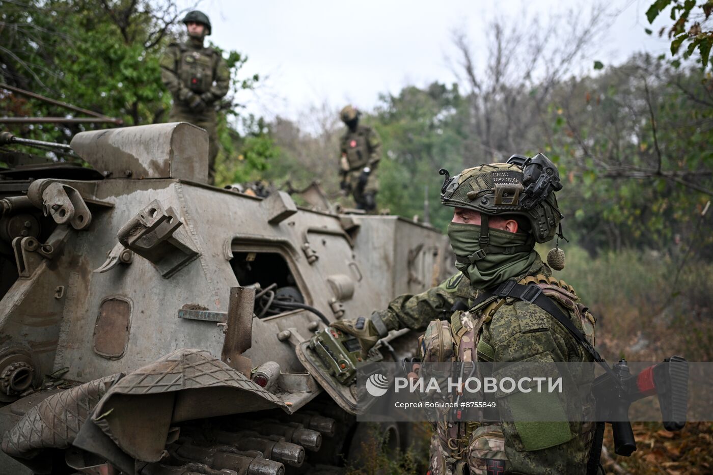 Боевая работа расчета миномета "Тюльпан" в зоне СВО