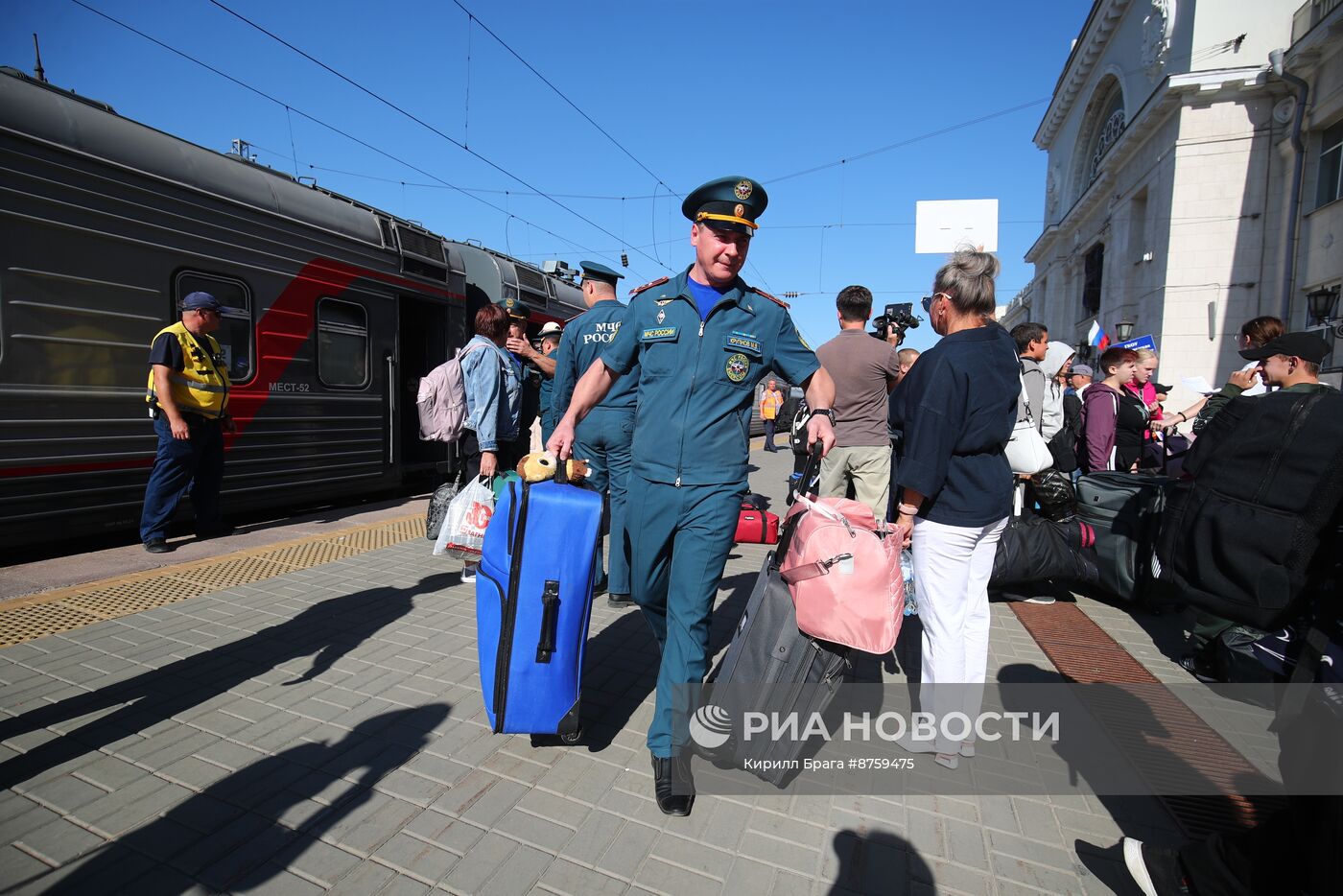 Прибытие беженцев из Курской области в Волгоград