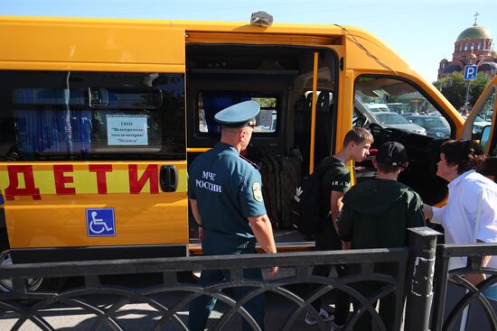 Прибытие беженцев из Курской области в Волгоград