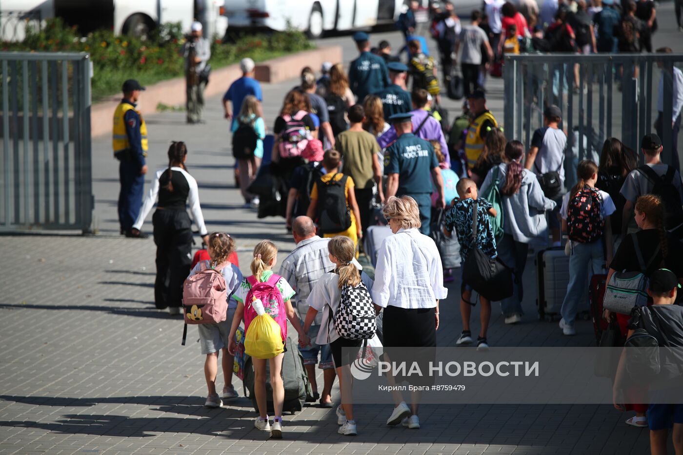 Прибытие беженцев из Курской области в Волгоград