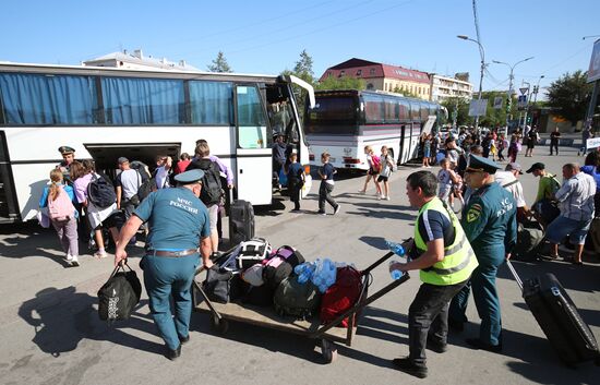 Прибытие беженцев из Курской области в Волгоград