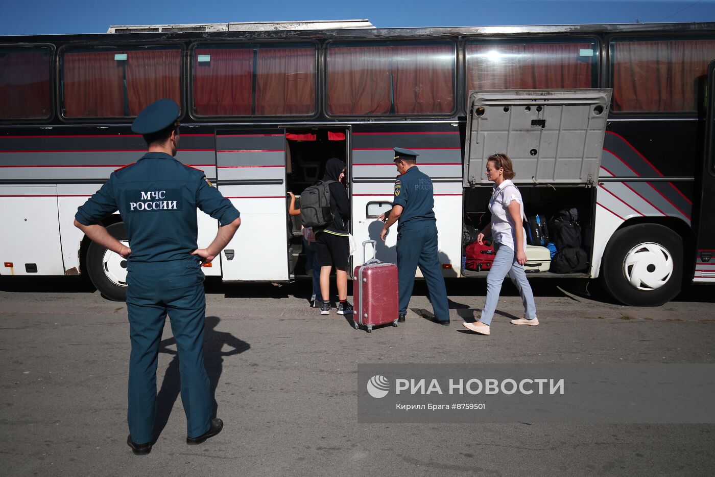 Прибытие беженцев из Курской области в Волгоград