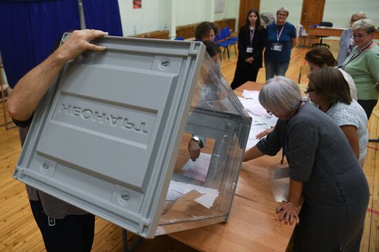 Подсчет голосов на выборах в единый день голосования