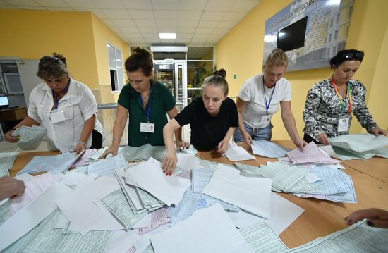 Подсчет голосов на выборах в единый день голосования