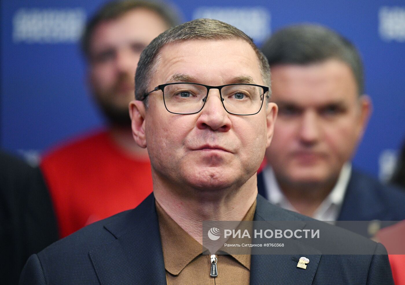 Оглашение предварительных итогов выборов в штабе партии "Единая Россия"