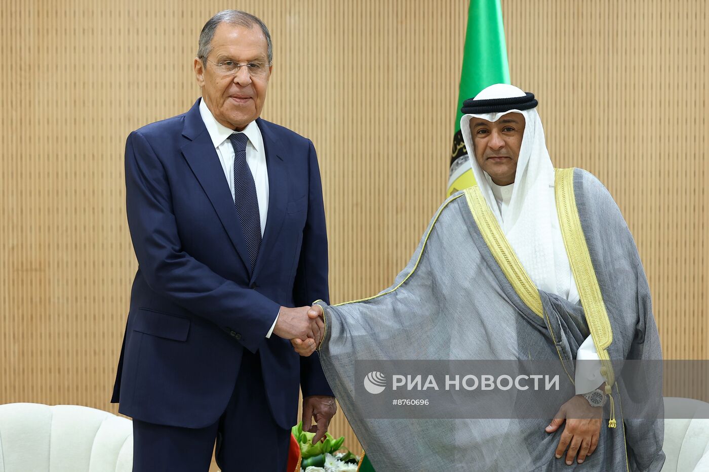 Встреча С. Лаврова с генсеком ССАГПЗ Дж. Аль-Будейви