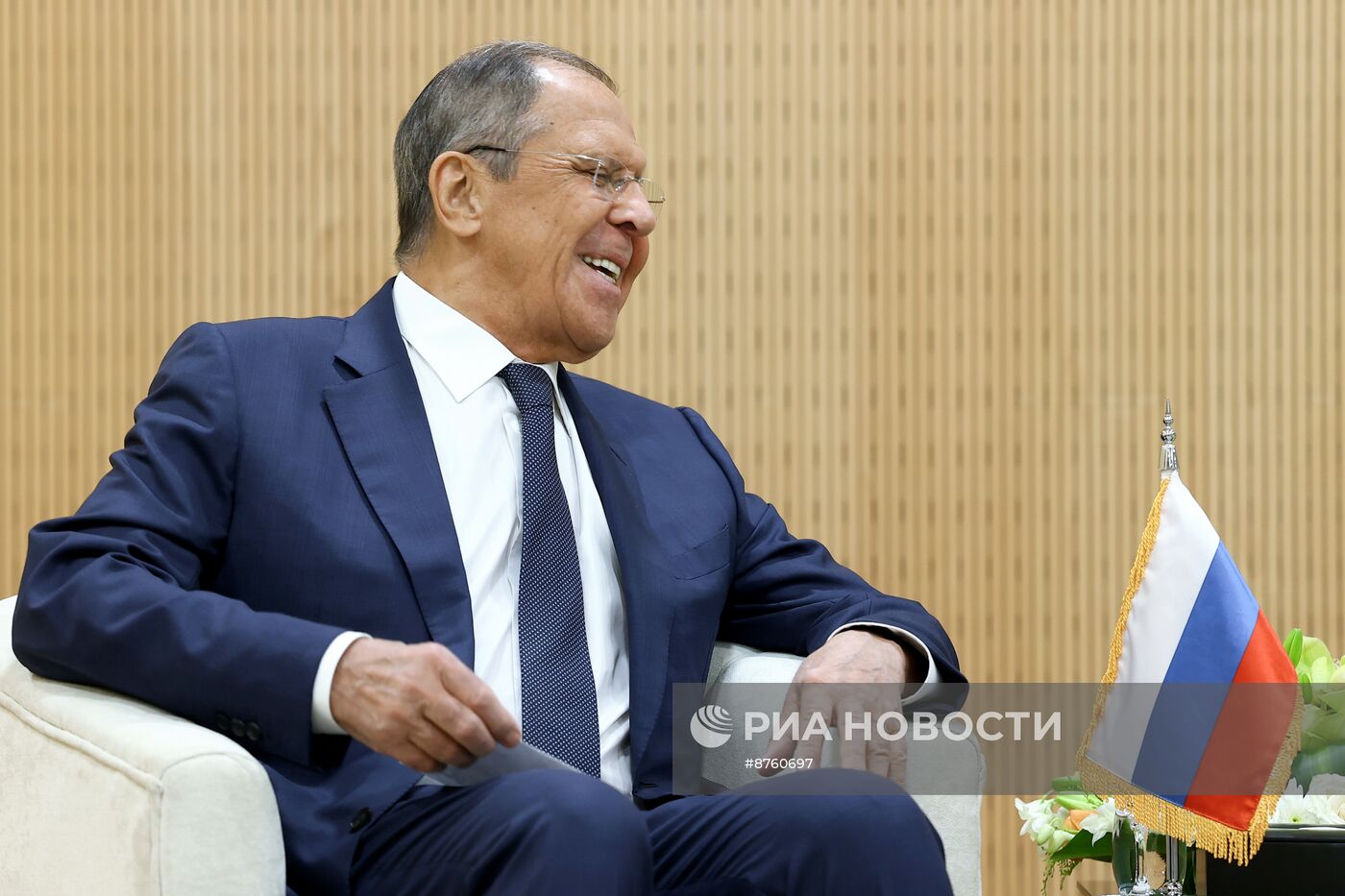 Встреча С. Лаврова с генсеком ССАГПЗ Дж. Аль-Будейви