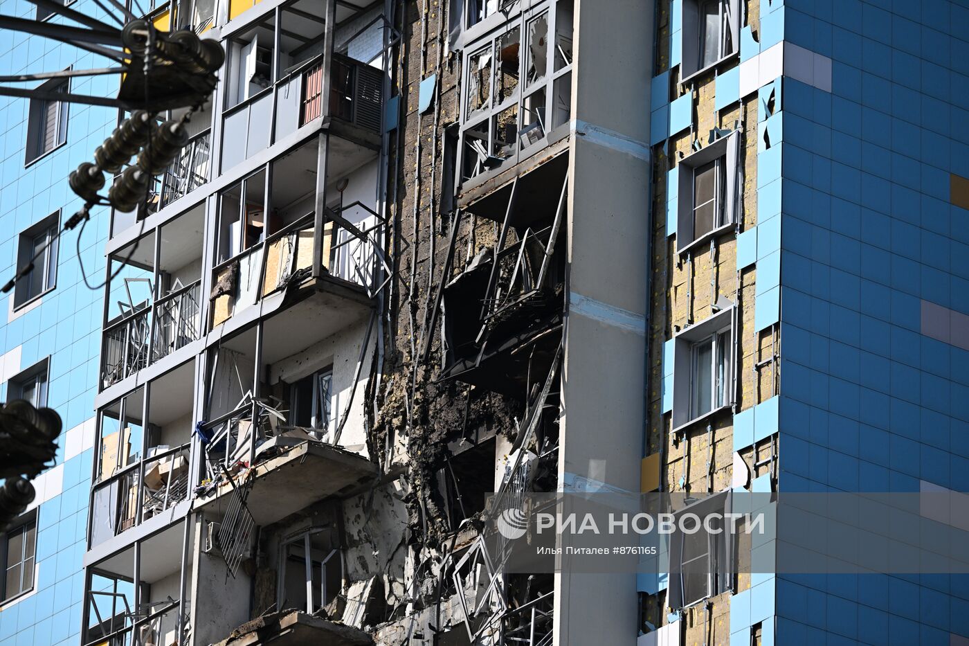 Последствия атаки БПЛА в Раменском