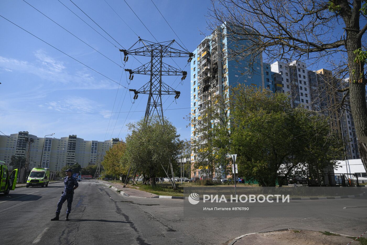 Последствия атаки БПЛА в Раменском