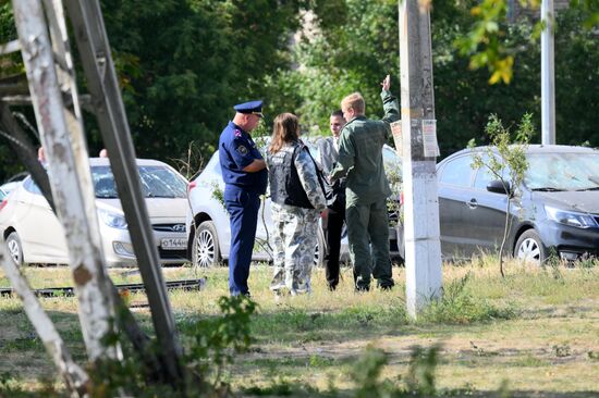 Последствия атаки БПЛА в Раменском