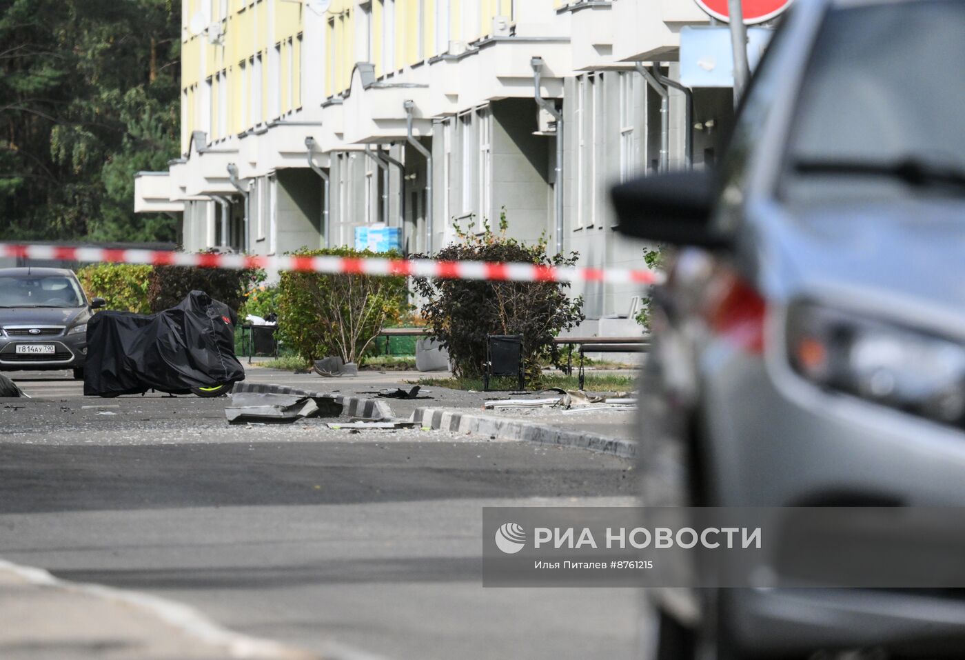 Последствия атаки БПЛА в Раменском