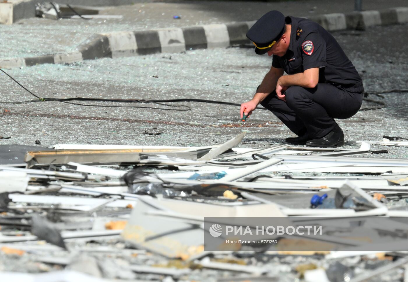 Последствия атаки БПЛА в Раменском