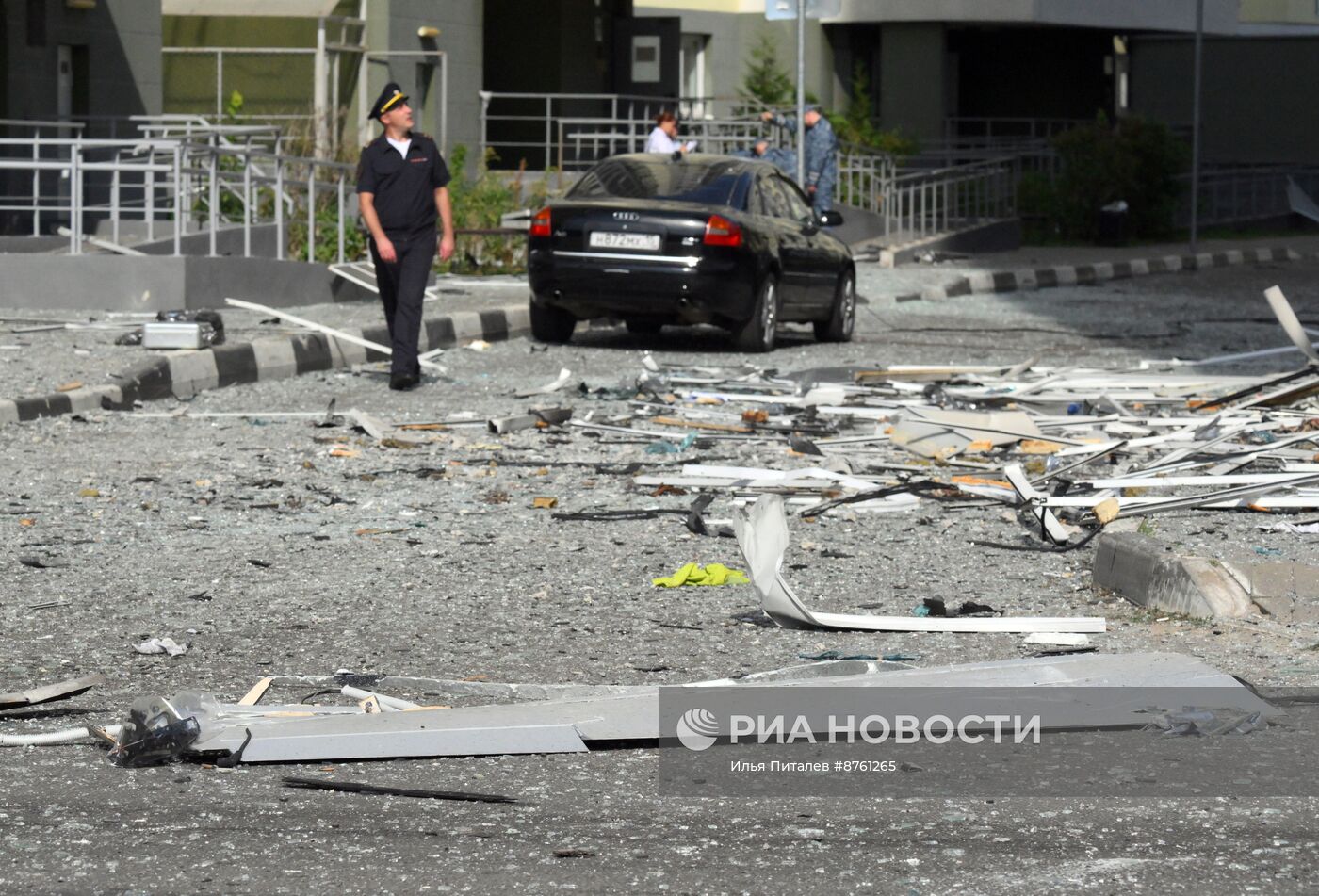 Последствия атаки БПЛА в Раменском