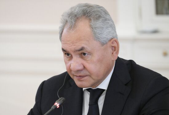Двусторонние встречи с главами делегаций
Сергей Шойгу, секретарь Совета безопасности РФ Место: Россия, Санкт-Петербург. Автор: Алексей Даничев. Встреча Высоких представителей государств БРИКС и БРИКС плюс, курирующих вопросы безопасности