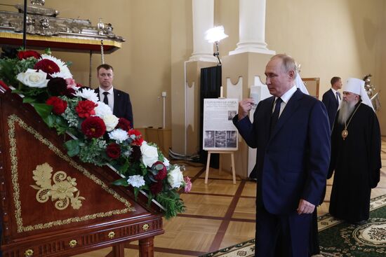 Рабочая поездка президента Владимира Путина в Санкт-Петербург