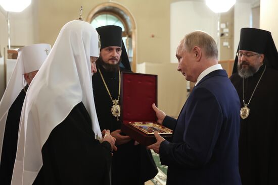 Рабочая поездка президента Владимира Путина в Санкт-Петербург