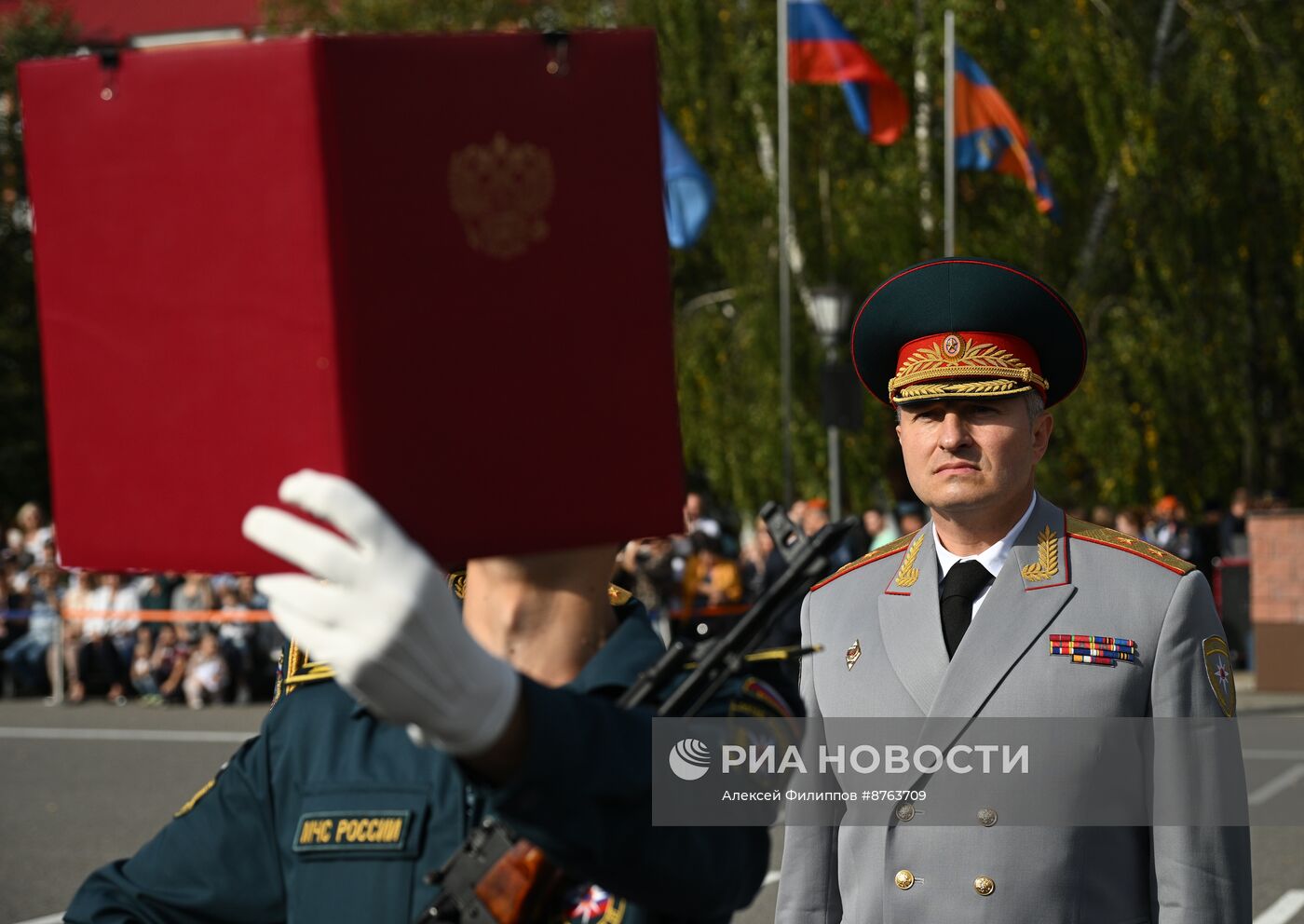 Принятие присяги курсантами и студентами Академии Государственной противопожарной службы МЧС России