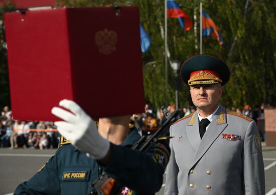 Принятие присяги курсантами и студентами Академии Государственной противопожарной службы МЧС России