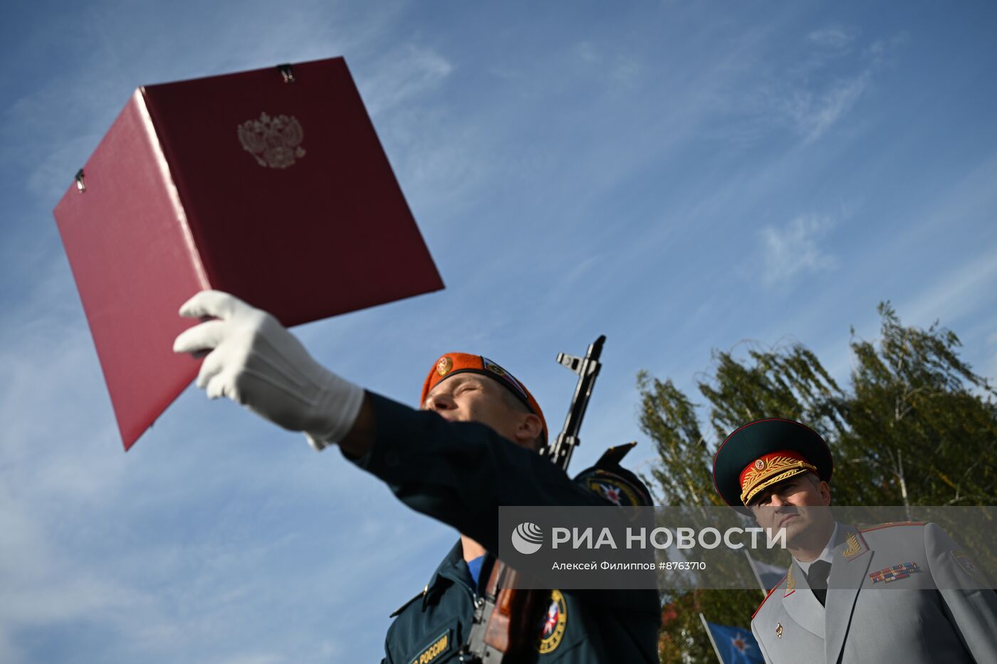 Принятие присяги курсантами и студентами Академии Государственной противопожарной службы МЧС России