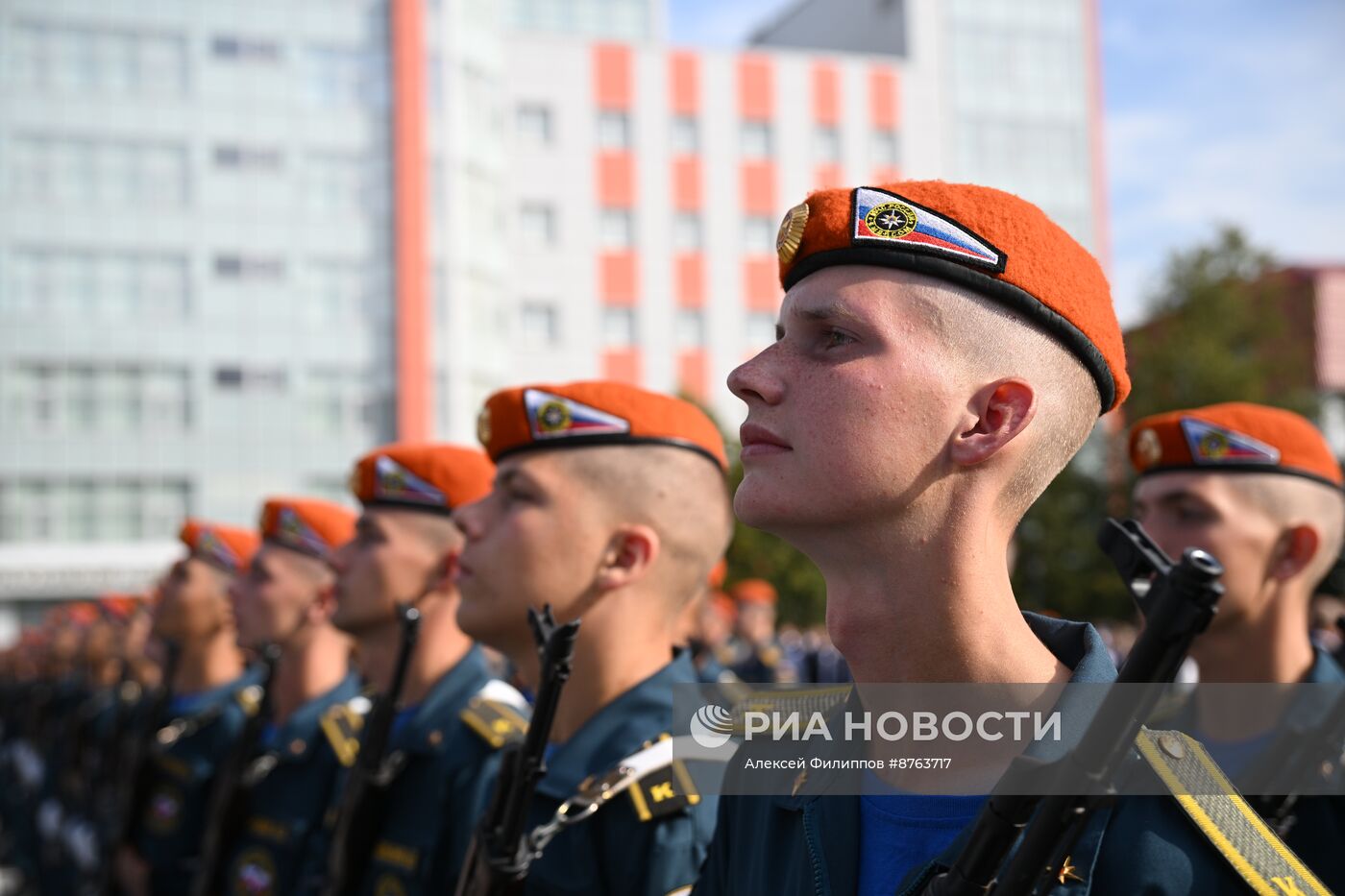 Принятие присяги курсантами и студентами Академии Государственной противопожарной службы МЧС России