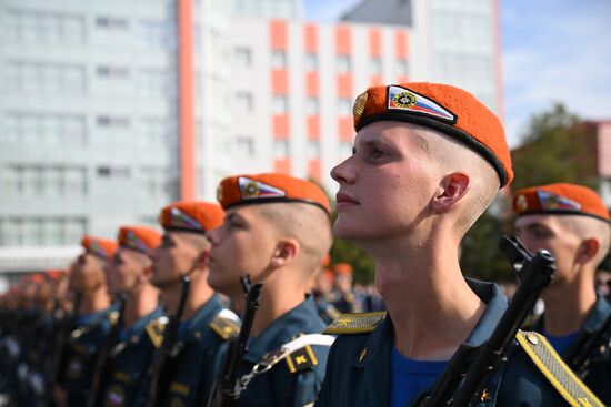 Принятие присяги курсантами и студентами Академии Государственной противопожарной службы МЧС России