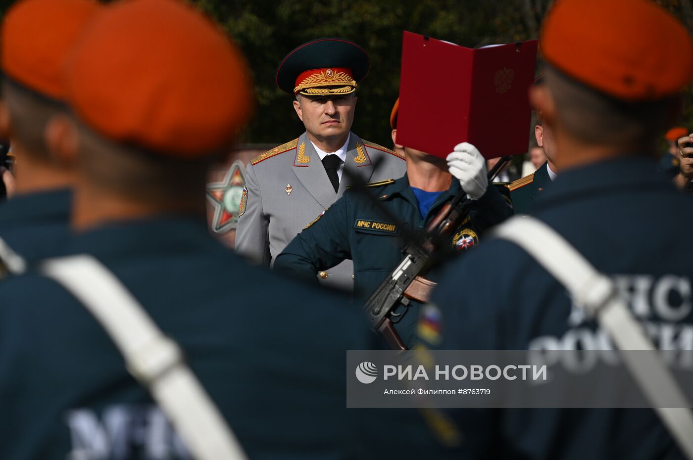 Принятие присяги курсантами и студентами Академии Государственной противопожарной службы МЧС России