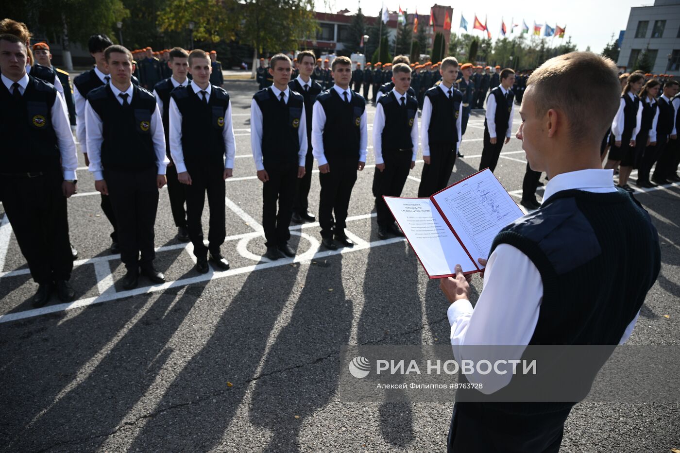 Принятие присяги курсантами и студентами Академии Государственной противопожарной службы МЧС России