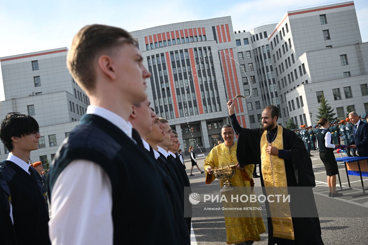 Принятие присяги курсантами и студентами Академии Государственной противопожарной службы МЧС России