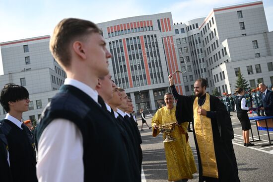 Принятие присяги курсантами и студентами Академии Государственной противопожарной службы МЧС России