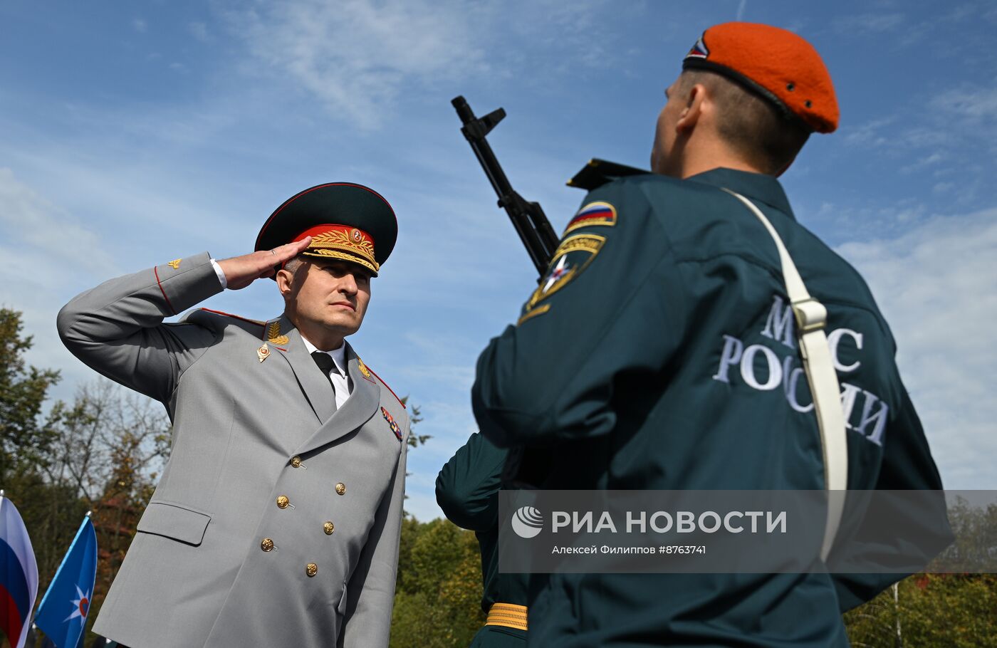 Принятие присяги курсантами и студентами Академии Государственной противопожарной службы МЧС России