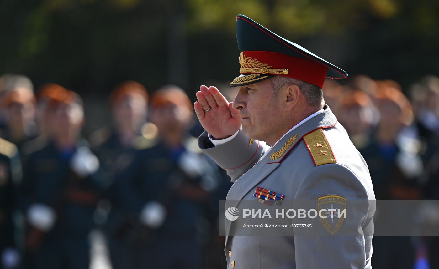 Принятие присяги курсантами и студентами Академии Государственной противопожарной службы МЧС России