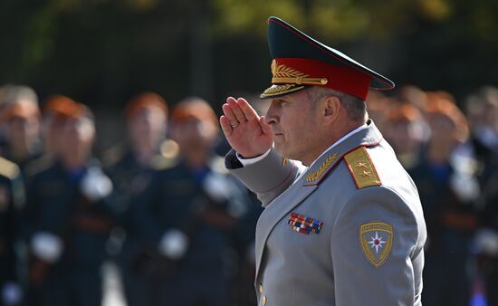 Принятие присяги курсантами и студентами Академии Государственной противопожарной службы МЧС России