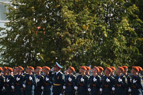 Принятие присяги курсантами и студентами Академии Государственной противопожарной службы МЧС России