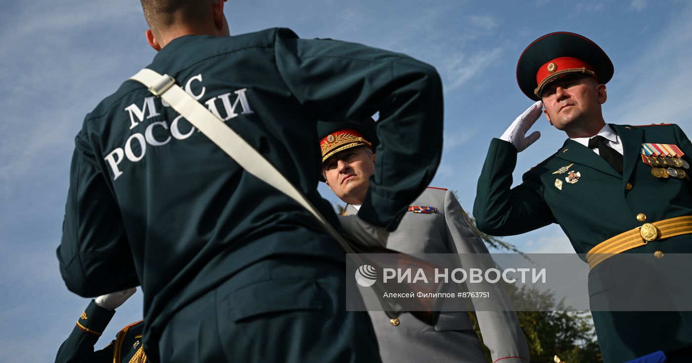 Принятие присяги курсантами и студентами Академии Государственной противопожарной службы МЧС России