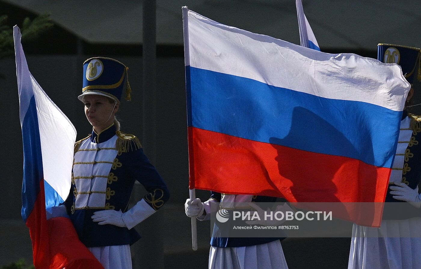 Принятие присяги курсантами и студентами Академии Государственной противопожарной службы МЧС России