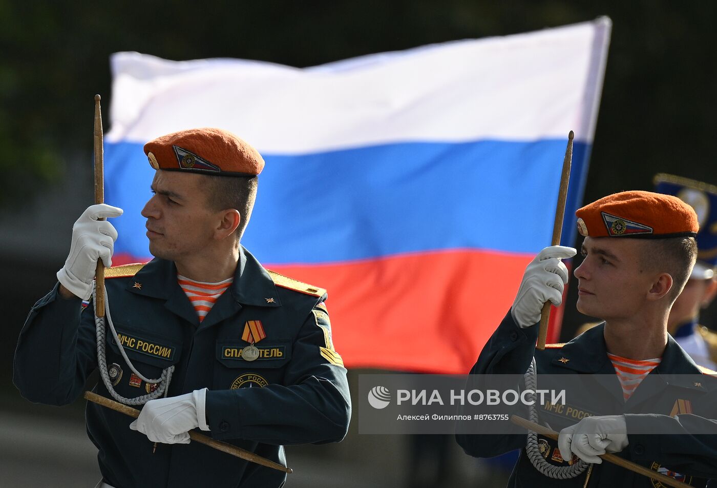 Принятие присяги курсантами и студентами Академии Государственной противопожарной службы МЧС России