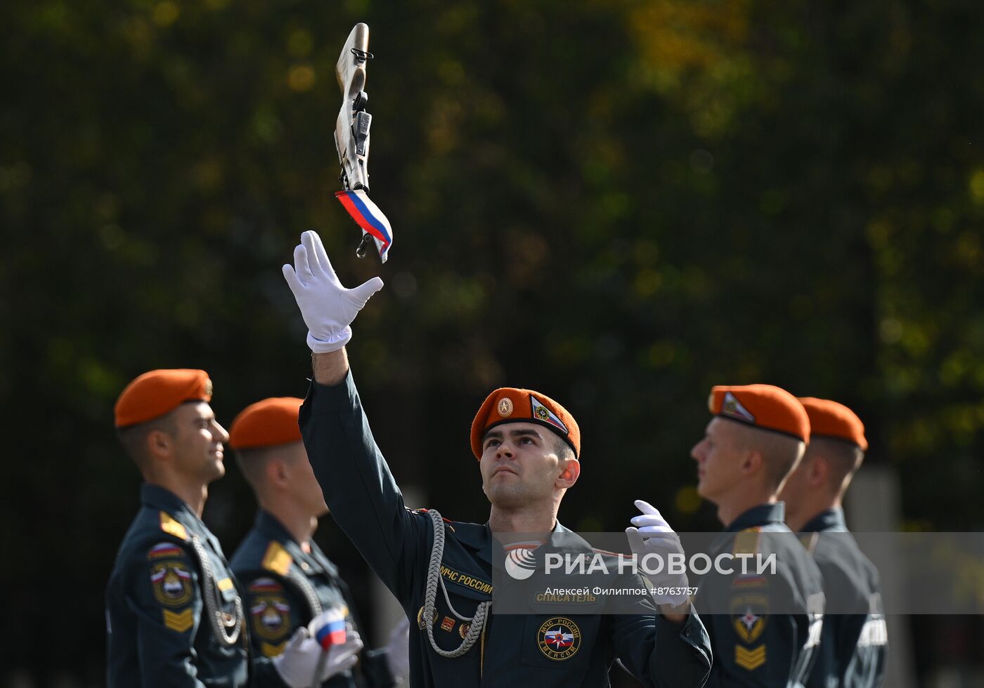 Принятие присяги курсантами и студентами Академии Государственной противопожарной службы МЧС России