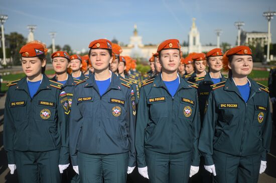 Принятие присяги курсантами и студентами Академии Государственной противопожарной службы МЧС России