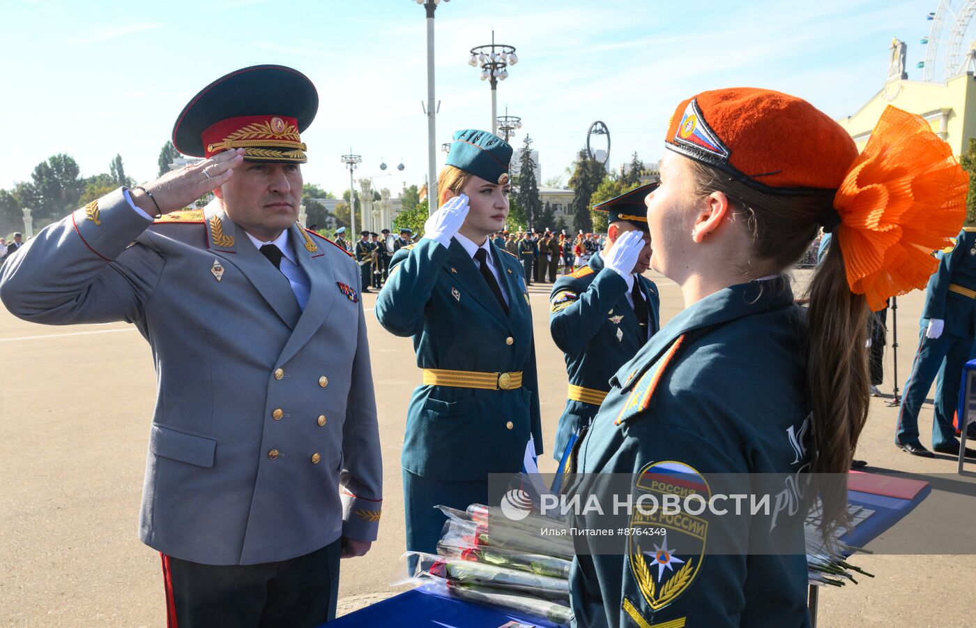 Принятие присяги курсантами и студентами Академии Государственной противопожарной службы МЧС России