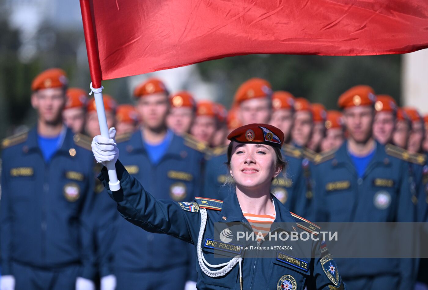 Принятие присяги курсантами и студентами Академии Государственной противопожарной службы МЧС России