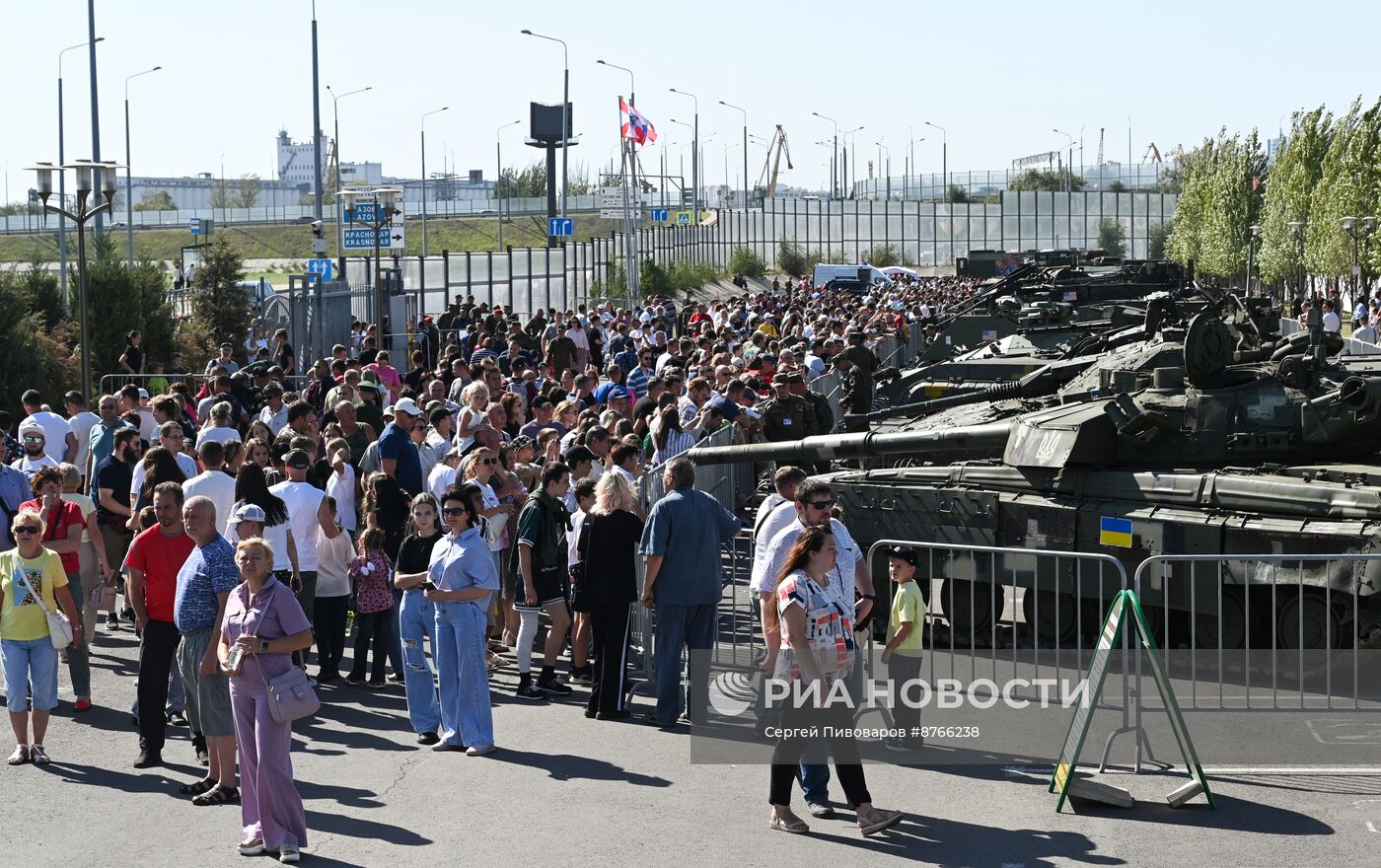 Выставка трофейной техники в Ростове-на-Дону