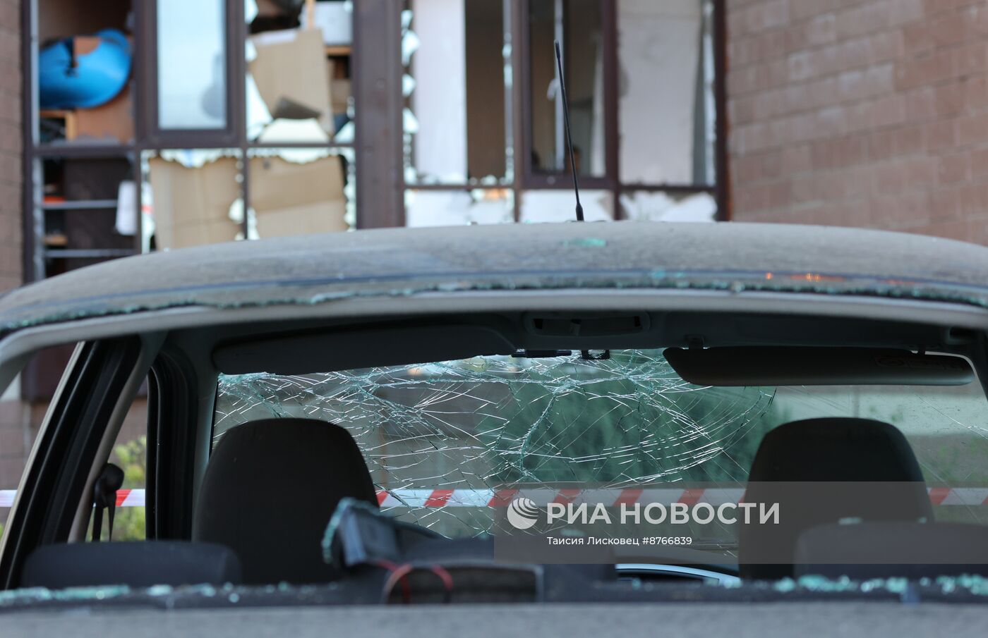 Последствия обстрела в Белгороде