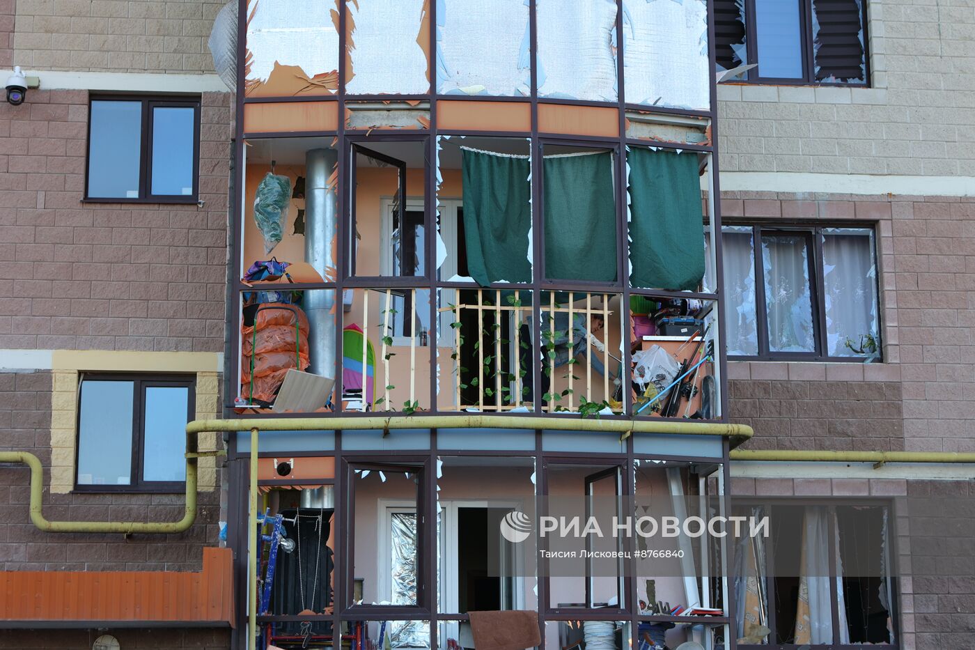 Последствия обстрела в Белгороде