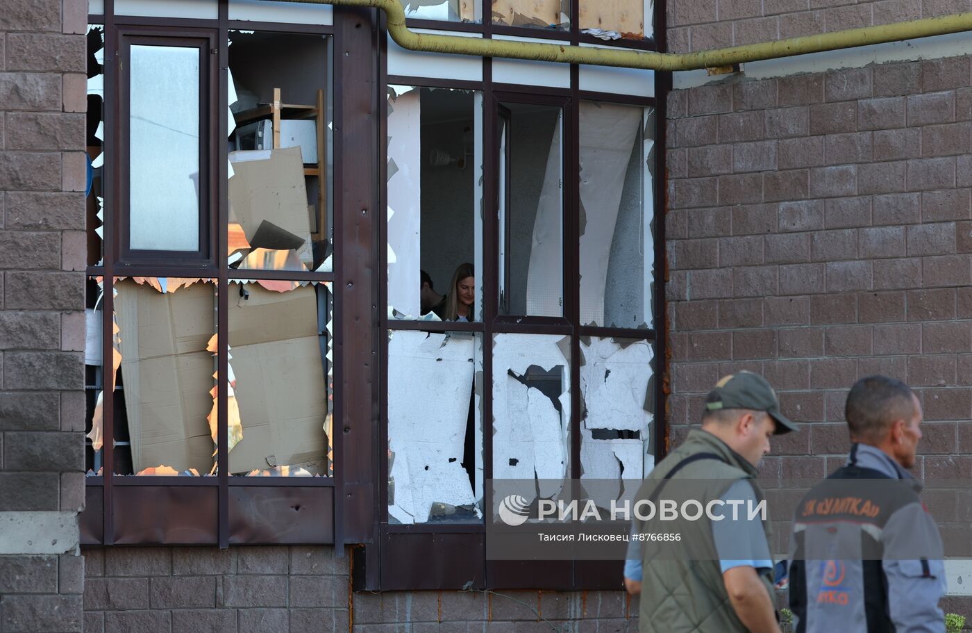 Последствия обстрела в Белгороде