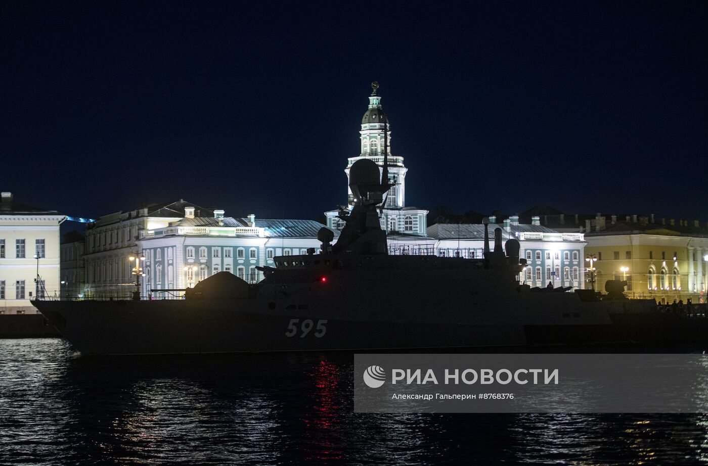 Ракетные корабли "Град" и "Наро-Фоминск" в Санкт-Петербурге