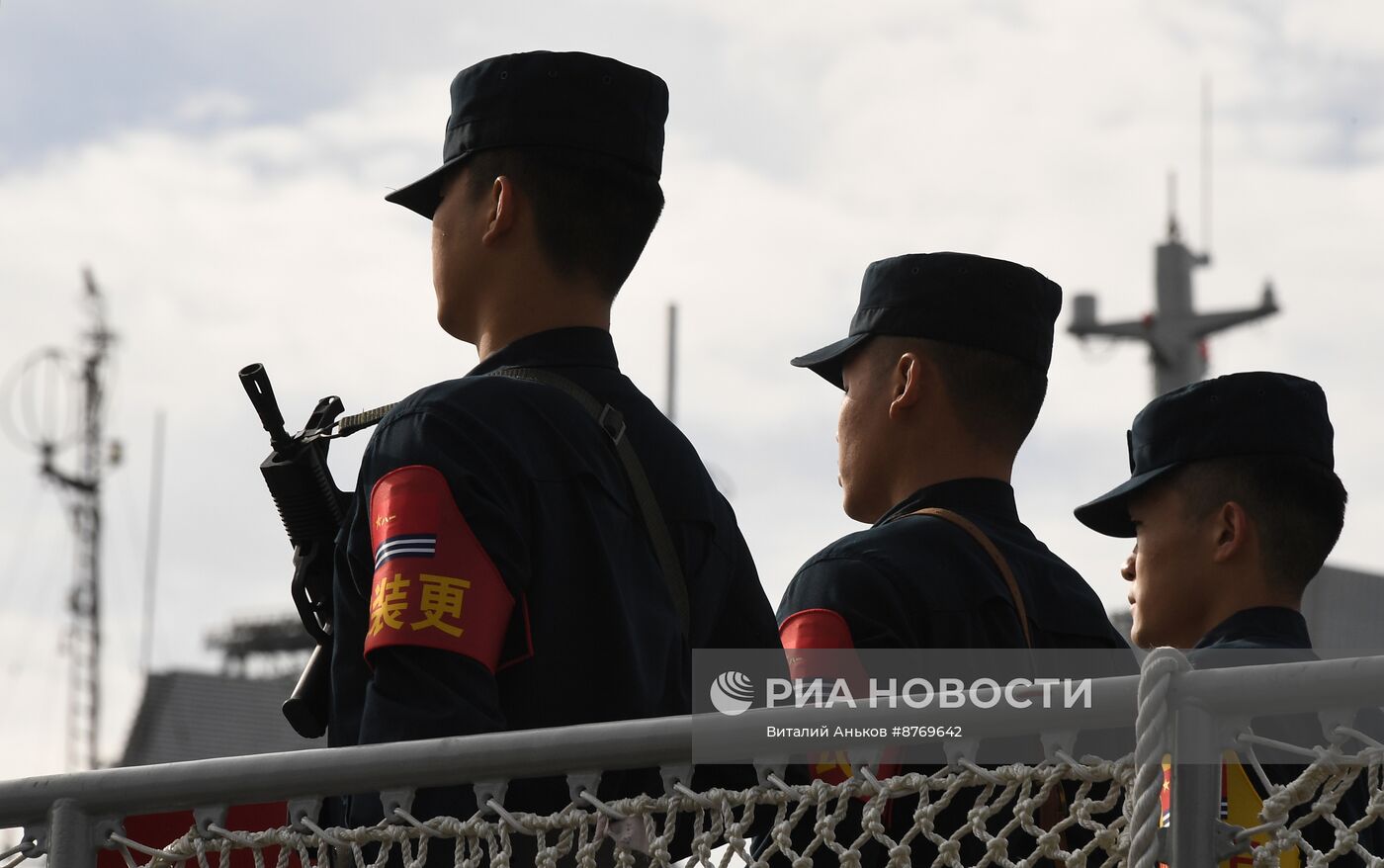 Проводы российско-китайского отряда кораблей на учение "Бэйбу/Взаимодействие - 2024"