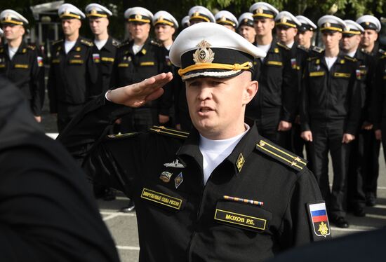 Проводы российско-китайского отряда кораблей на учение "Бэйбу/Взаимодействие - 2024"