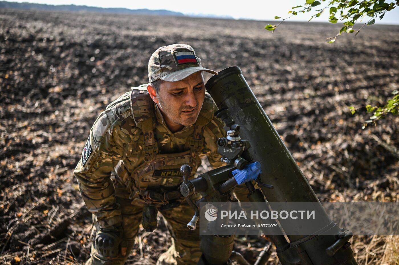 Работа минометного расчета спецназа "Ахмат"