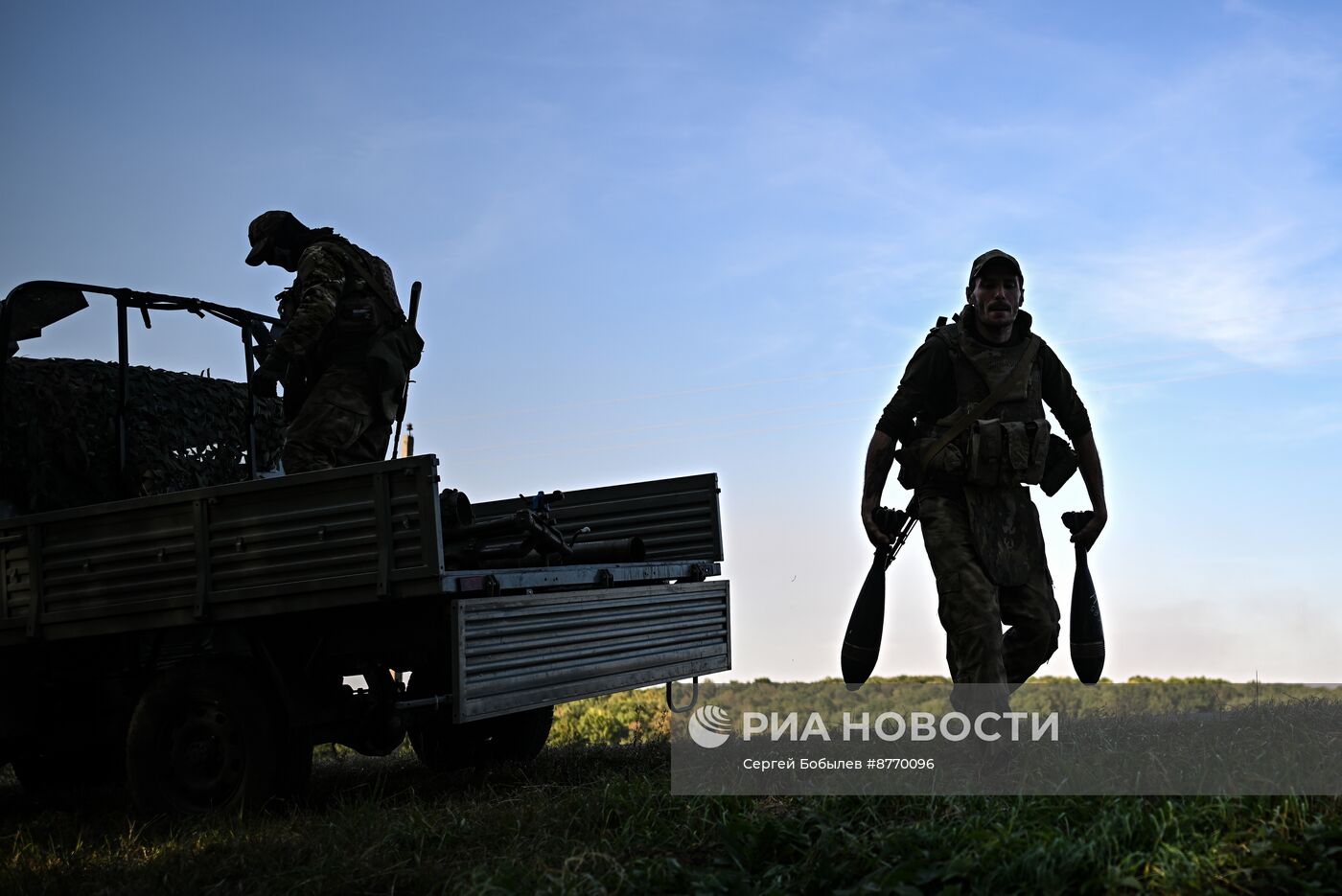 Работа минометного расчета спецназа "Ахмат"